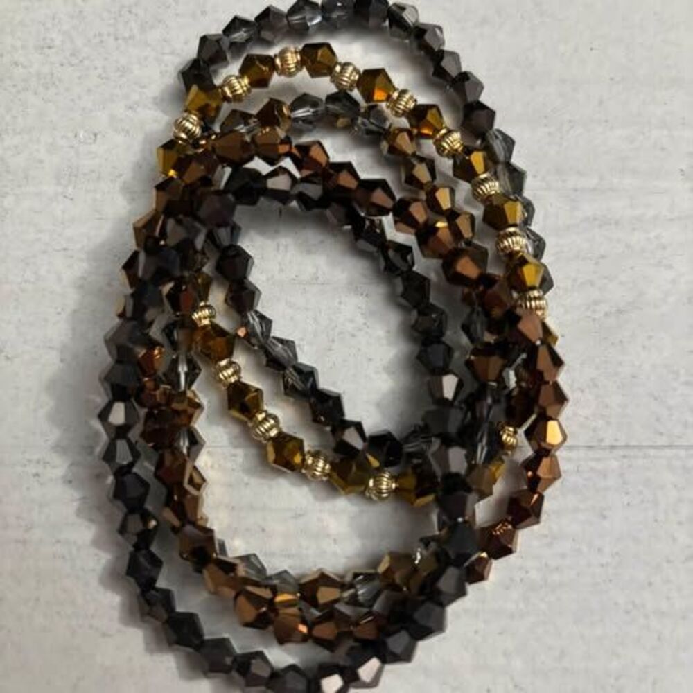 Handmade Beaded Bracelet Stack 0286